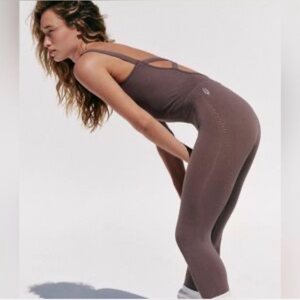 Free People Chocolate Brown Jumpsuit
